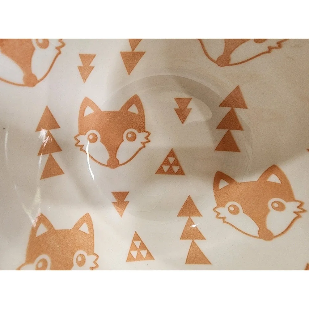 Pfaltzgraff Pad Print Orange Fox Foxes 6